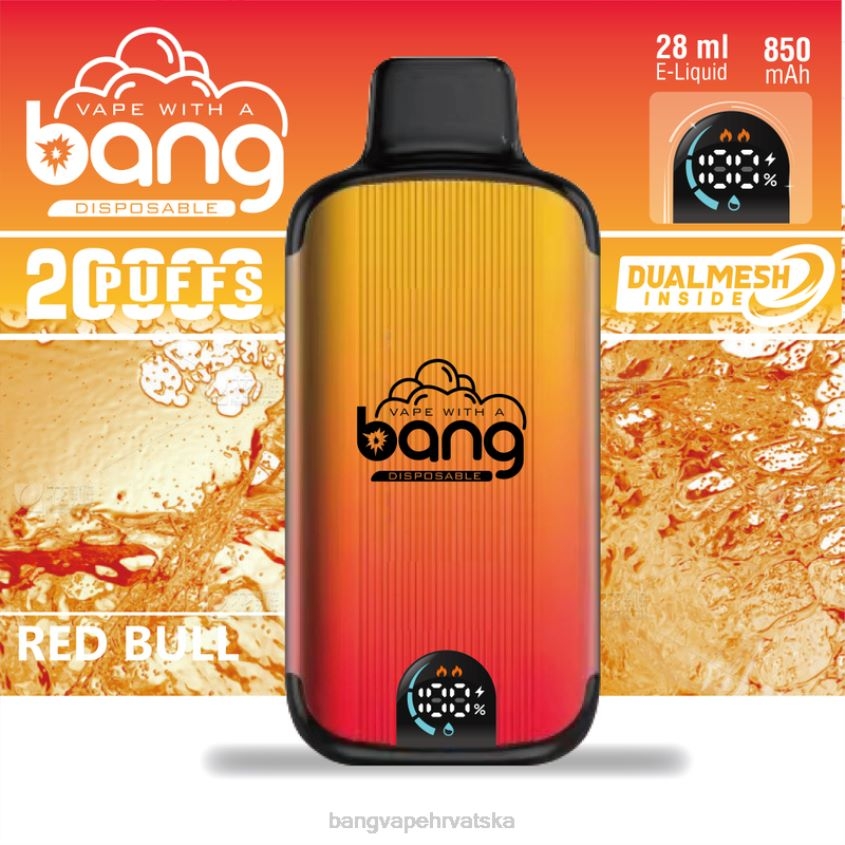 Bang Vape Digital Smart Screen 20000 udaha za jednokratnu upotrebu Vape Gang Zagreb H2NTV3