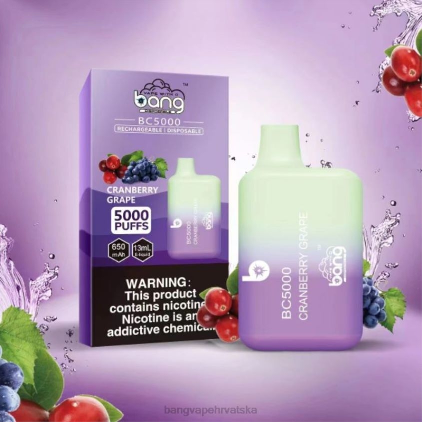 Bang Vape Box BC5000 5% nic punjiva olovka tip-c s 5000 udaha za jednokratnu upotrebu Bang Vape Flavors H2NTV9