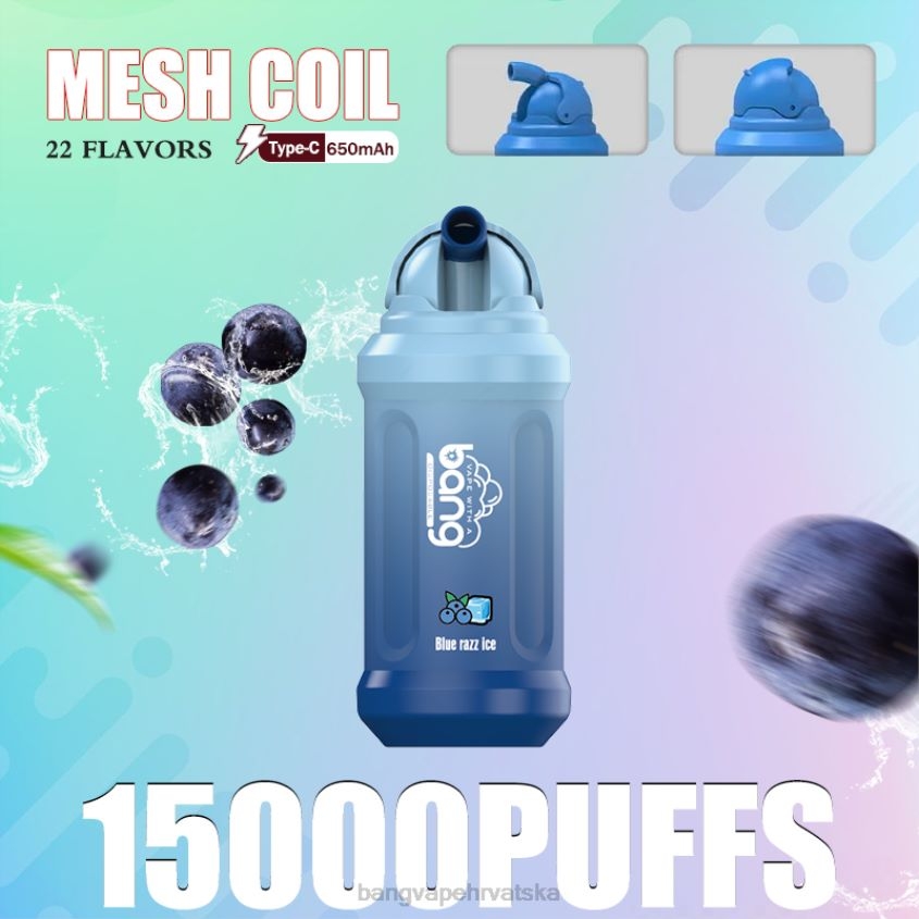 Bang Vape 15000 udaha za jednokratnu upotrebu Vape Gang Hrvatska H2NTV1