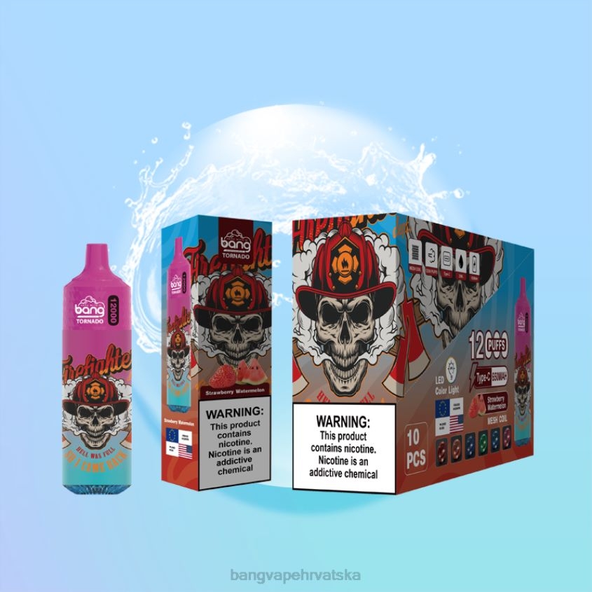 Bang Vape Tornado 12000 udaha s LED i mrežastom zavojnicom za jednokratnu upotrebu Bang Vape Zagreb H2NTV4