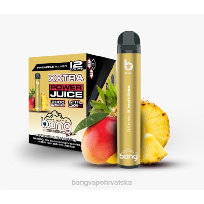 Bang Vape XXL 2000 udaha ananas mango Vape Gang Hrvatska H2NTV21