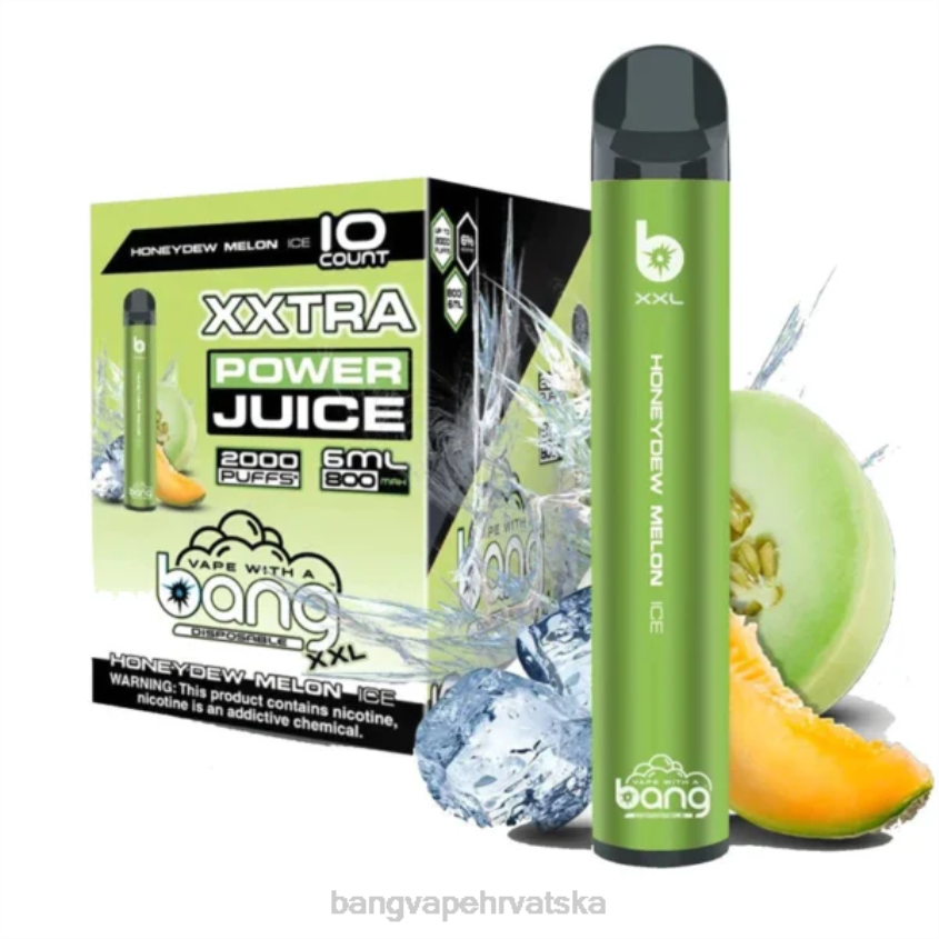 Bang Vape XXL 2000 udaha honeydew dinja led Bang Vape Disposable H2NTV18