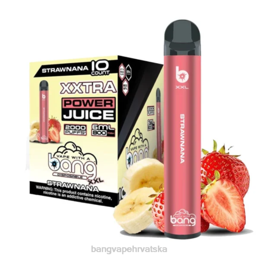 Bang Vape XXL 2000 udaha strawnana Vape Gang Disposables H2NTV25