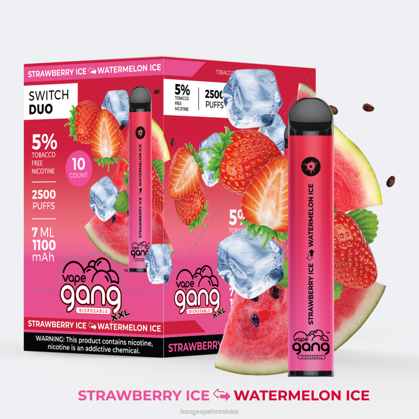 Vape Gang Switch Duo 2 okusa (kutija od 10) passionfruit - guava led Bang Vape Zagreb H2NTV44
